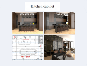 Armoires de cuisine directement de l'usine, petites armoires de cuisine, designs modernes, armoires de cuisine Chine, ensemble complet de meubles pour la maison - Product Image 5