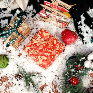 Wholesale 80g Christmas Brown Kraft <b>Paper</b> <b>Tissue</b> 43*300cm Gift Luxury Custom Packaging <b>Wrapping</b> <b>Paper</b> Roll - Product Image 6