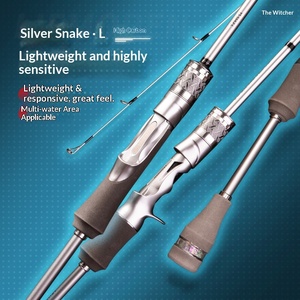 Canne à pêche Devil Hunter Silver Snake L Hardness Carbon Luya Bass Fishing Rod-Lure Fishing 1.8m-2.1m Tailles 2 pièces - Product Image 2