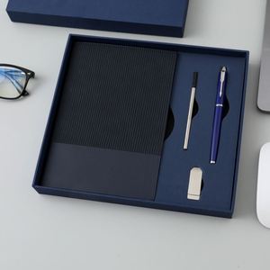 2025 Herringbone <b>Notebook</b> Pen Gift with USB Flash and Pen Refill for Business/activities/wedding Souvenirs for Guests Gift Sets - Product Image 3