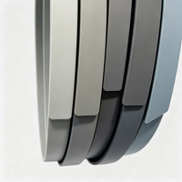 Ruban de bordure en mélamine flexible personnalisable en gros, moulure vinyle, ruban de bordure noir effet bois, ruban de bordure PVC