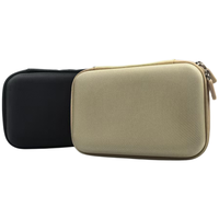 Étui noir en EVA avec fermeture éclair rigide, étanche, portable et durable, design léger, personnalisable pour le rangement automobile et médical