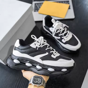 Chaussures de sport décontractées respirantes pour hommes, semelle épaisse et souple, antidérapantes, baskets de course tendance pour étudiants, chaussures tendance pour l'extérieur - Product Image 4