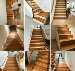Peldaños de Madera de la Marca EFS y Piezas de Madera Sólida para Escaleras, Madera de Caucho Segura, Garantía de 5 Años, Diseño Tradicional para Escaleras Interiores - Product Image 4