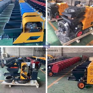 Beton yapı için duvar harcı püskürtme makinesi çimento sıva pistonlu pompa çimento sıva püskürtme makinesi - Product Image 4
