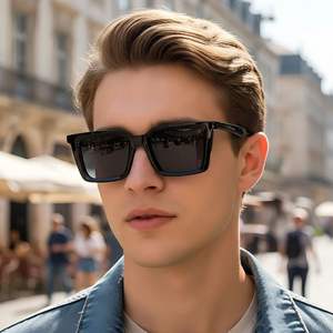 Fashionable <strong>Korean</strong> Style New Square Full Frame UV400 Sunglasses Personalized Trendy Street Photoshoot Advanced Sense <strong>Glasses</strong> - Product Image 2