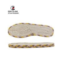 Semelles en Jute de chanvre et cordes tressées, pour la fabrication de chaussures, résistantes, 1 paire