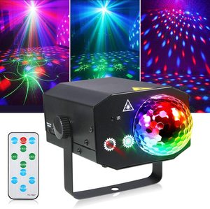 Điều khiển từ xa 16 mẫu ma thuật bóng <span class=keywords><strong>RGB</strong></span> DJ ánh sáng <span class=keywords><strong>LED</strong></span> ánh sáng laser cho Disco Đảng - Product Image 1