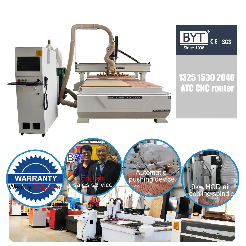 Legno cnc 3 assi 1325 1530 2030 atc router di legno cnc macchina per la lavorazione del legno fresatrice