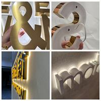 Letrero Luminoso Personalizado para Exteriores, Letrero Comercial LED con Iluminación Frontal y Trasera, Resistente al Agua IP65, Control por Aplicación, Letras Metálicas