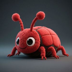 Coussin en peluche personnalisé en forme de scarabée, best-seller, épais, moelleux et duveteux, de haute qualité, pour enfants - Product Image 1