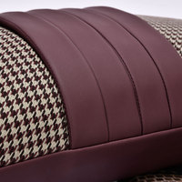 AIBUZHIJIA Verzierte moderne Lendenwirbel kissen bezug Home Decoration Luxus Weinrot Kissen bezüge