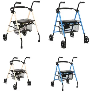 Yüksek yük taşıyan yüksekliği ayarlanabilir yaşlı Rollator walker yürüme yardımcısı ile iyi fiyat