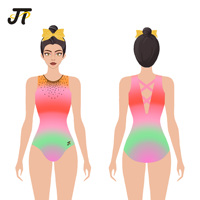 Justaucorps de gymnastique rythmique Huntres de Chine - Ensemble de justaucorps et de shorts d'entraînement acrobatique pas cher, papillon pour filles