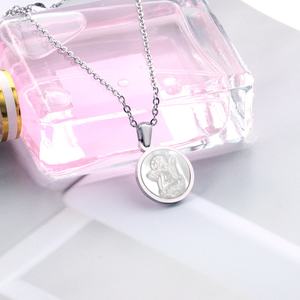 Collar de Acero Inoxidable para Mujer, Joyería Religiosa con Colgante - Product Image 6