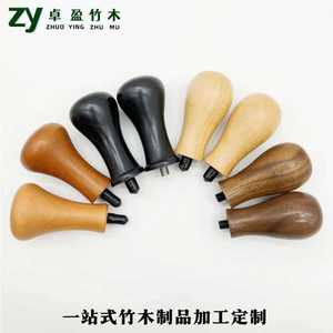 Suministro directo de fábrica de mangos para tamper de máquinas de espresso hechos de madera de haya o estirax, martillos para tamper, mangos de madera, y - Product Image 5