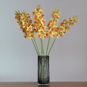 Orquídea Cymbidium de 80 cm con Recubrimiento de Látex, Flor Artificial Realista para Decoración de Fiestas y Hogar, Venta al Por Mayor - Product Image 4