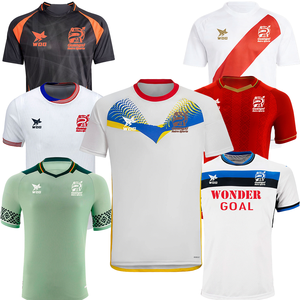 Maillots de football unisexes <span class=keywords><strong>Mbappe</strong></span> personnalisés à découpe automatisée par transfert thermique, respirants, à séchage rapide, uniformes rétro du Mexique - Product Image 1