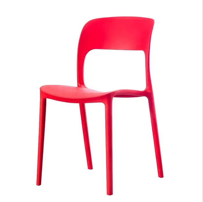 Sillas de plástico modernas para comedor, sillas de plástico de diseño famoso para restaurante