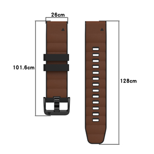 BEEFLYPOWER 22 26mm Nouvelle sangle en nylon recouverte de silicone bicolore pour Garmin <span class=keywords><strong>Fenix</strong></span> 8 E <span class=keywords><strong>7X</strong></span> 6X 5X Accessoires - Product Image 5