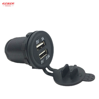 Adaptador de Corriente para Vehículo de 12V 24V, Enchufe de Alimentación con Doble USB 3.1A de Carga Rápida, Encendedor de Cigarrillos para Auto Sin Lámpara