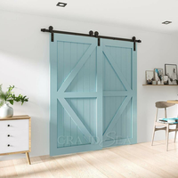 Porte de grange de haute qualité pour ferme, style bois massif, porte de grange suspendue de haute qualité pour la séparation des chambres et salons