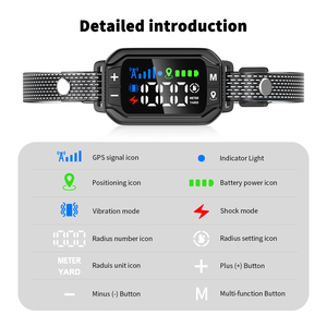 GPS Wireless Hunde zauns ystem Elektro schock halsband IPX7 Wasserdichtes wiederauf lad bares Hunde behälters ystem für Camping im Freien - Product Image 5