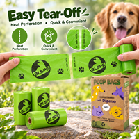 Sacs à déjections canines biodégradables en amidon de maïs HDPE avec logo personnalisé pour fabricants OEM – Idéaux pour la collecte des excréments de chiot