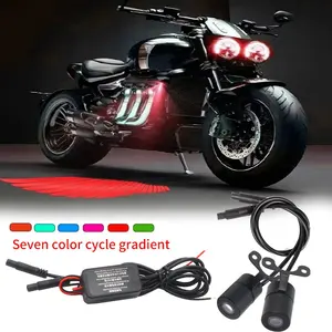 Motorcycle Angel Wings Projection Light Kit LED 12V Underbody Waterproof Ghost Shadow Lights For Motorcycles Universal