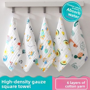 Serviette pour <span class=keywords><strong>bébé</strong></span> en coton pur haute densité à 6 couches, motif dessin animé - Product Image 2