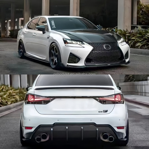Kit de Carrocería de Fibra de Carbono Estilo <span class=keywords><strong>Tom</strong></span> para Lexus GS F/GSF: Labio Delantero, Faldones Laterales, Difusor Trasero, Alerón y Rejilla de Ventilación del Guardabarros - Product Image 2