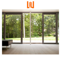WANJIA Porte en aluminium à double vitrage Porte extérieure moderne de luxe personnalisée Portes coulissantes et élévatrices