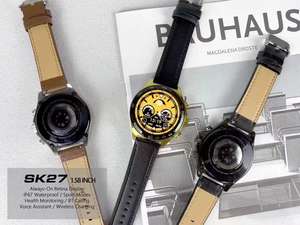 SK27 3 kayış iş Smartwatch 1.58 \ "LCD ekran 2025 Montres spor izci Reloj Inteligente kalp hızı pusula IP67 - Product Image 3