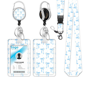 Badge d'identification d'infirmière bleu avec boucle facile à ouvrir, cadeau pour costume féminin, boucle pour carte de pointage des employés. - Product Image 1