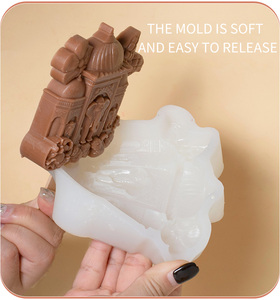 DUMO Single Hole Creative Building Popsicle <span class=keywords><strong>Moule</strong></span> en silicone DIY Tridimensionnel Homemade Ice Cream Kitchen Ware Source Factory - Product Image 4