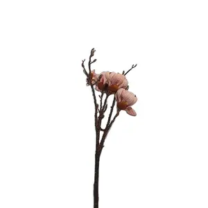 High Simulation Artificial Flowers European Magnolia For Decoration
