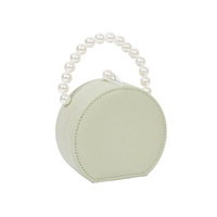 Boîte cadeau ronde rigide pour bijoux, faite à la main, en papier spécial avec ruban, pour rangement de bagues