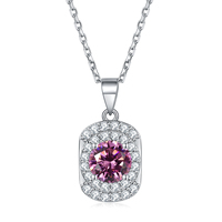 Nouveau pendentif polyvalent en argent sterling 925 avec pierre de naissance de décembre et collier en zirconium rond pour femme