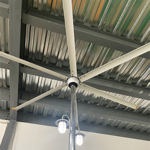 Ventilador de Techo Industrial HVLS con Aspas de Aleación de Aluminio y Soporte de Pie, Gran Venta - Product Image 2