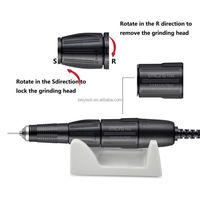 Lime à ongles électrique 35000 tr/min pour kit d'outils de manucure acrylique, micromoteur puissant 204 102L