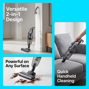 Aspirateur à fil avec filtre HEPA lavable, léger, portable, alimenté par courant alternatif, sans batterie intégrée, pour la maison, les tapis et les sols - Product Image 6