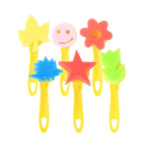 Offre Spéciale éponge pinceaux Kits dessin papeterie enfants lavable bricolage peinture pinceau apprentissage précoce enfants peinture ensemble - Product Image 2