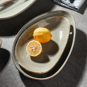 Juego de vajilla irregulares para restaurante y hotel, gris Yayu cuenco de cerámica, irrompible, estilo europeo, OEM ODM - Product Image 4