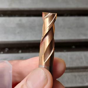 Pelanggan 1/8 "3/16" 1/4 "5/16" 3/8 "1/<span class=keywords><strong>2</strong></span>" TISIN-Coated Carbide Upcut <span class=keywords><strong>CNC</strong></span> Spiral <span class=keywords><strong>Router</strong></span> Milling <span class=keywords><strong>bit</strong></span> Set 6 buah baja persegi - Product Image 3