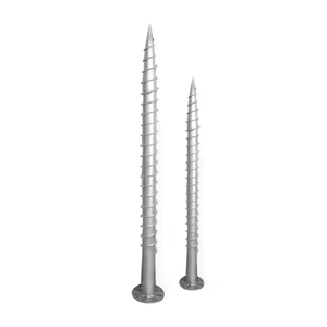 עמוד בורג פלדה מבני איכותי HMYD, עמוד אדמה ספירלי מגולוון בחום, עמוד בורג קרקע, עומס רוח 60M/S, 1.4KN/M2 - Product Image 1