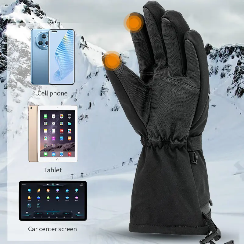 Waterproof Adjustable Heating Temperature Warm Gloves Thermal Indoor Outdoor Heated Gloves Hand Warmer For Men And Women