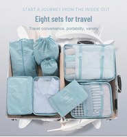 Cubes d'emballage de compression personnalisés de haute qualité 6 pièces 7 pièces 8 pièces Ensemble de sacs de voyage Cubes d'emballage Organisateur de voyage