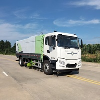 Camion balayeuse de voirie électrique pure Dongfeng 4x2, largeur de balayage 3500 mm, haute efficacité