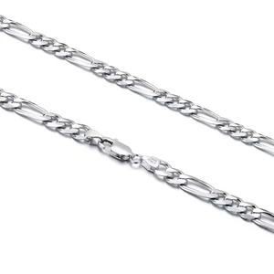 Cadena Italiana de Plata de Ley 925 con Corte de Diamante de 4 mm, Collar de Joyería para Hombre y Mujer, Venta al por Mayor - Product Image 6