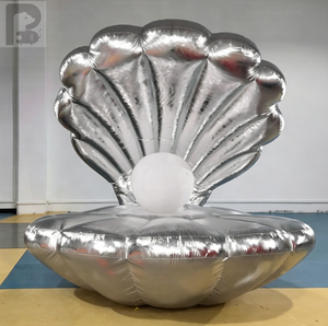 Coquille de Sirène Gonflable Miroir Personnalisable avec Logo et Graphiques, avec <span class=keywords><strong>Boule</strong></span> de Perles LED pour Marques de Mode et Usage Commercial - Product Image 4